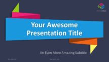 Origami PowerPoint Template - Cover Slide 4