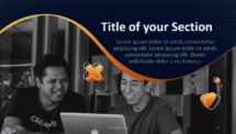 Startup Template for PowerPoint - Section Slide 3