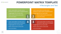 Free Matrix for PowerPoint with Rectangles and Text