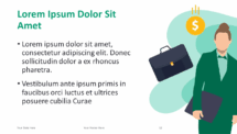 Cartoon Business PowerPoint Template - Theme 06 Content and Title - Money