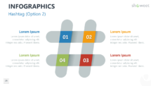 PowerPoint Infographic Element - Hashtag (Option 2)