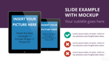 Mockup templates for PowerPoint - Example 1