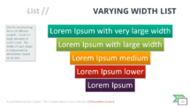 Varying Width List - SmartArt Graphic for PowerPoint