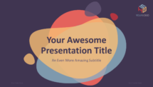 Bubbler PowerPoint Template - Cover Slide (Dark)