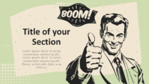 Diapositive 07 - Modèle Pub Rétro pour PowerPoint et Google Slides