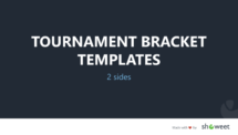 Tournament Bracket Templates for PowerPoint - 2 Sides