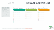 Square Accent List - SmartArt Graphic for PowerPoint
