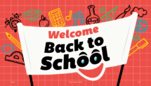 Back To School Template for PowerPoint and Google Slides - Red