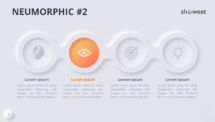 Slide 2 of Neumorphic diagram with light background for engaging presentations