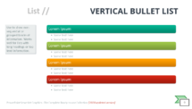 Vertical Bullet List - SmartArt Graphic for PowerPoint