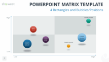 Free Matrix PowerPoint Template with Rectangles and Bubbles