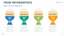 Egg stand infographic for PowerPoint and Google Slides, designed to visually organize steps, rankings, or sequential business processes.