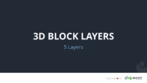 3D Block Layers for PowerPoint - 5 Layers (Section Slide)