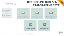 Bending Picture Semi-Transparent Text - SmartArt Graphic for PowerPoint