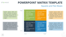 Free Matrix for PowerPoint with Squares