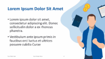 Cartoon Business PowerPoint Template - Theme 02 Content and Title - Success