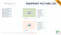 Snapshot Picture List - SmartArt Graphic for PowerPoint