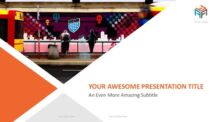 Corporate Business PowerPoint Template - Title Slide - Option 2