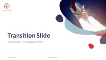 Bubbler PowerPoint Template - Transition Slide (Light with Photo)