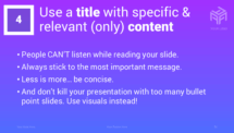 Transitions - PowerPoint Template (Purple) - Title and Content