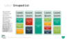PowerPoint SmartArt Graphics - Grouped List Template
