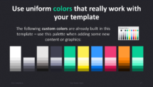 Dark Pro PowerPoint Template - Color Scheme