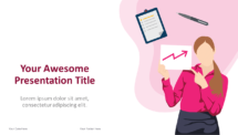Cartoon Business PowerPoint and Google Slides Template - Theme 14