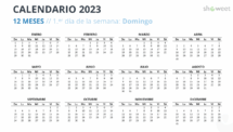 Calendario 2023 para PowerPoint - 12 Meses (1 Año) - Diapositiva #4
