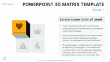 Free 3D Matrix for PowerPoint - Focus 1