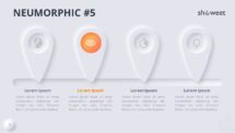 Slide 5 of Neumorphic diagram with light background for engaging presentations