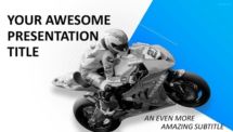 Sports - Moto Racing PowerPoint Template