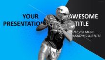 30 Sports - PowerPoint Template - Blue