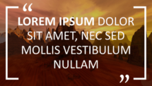 Quote Template for PowerPoint - Background Photo ad White Brackets