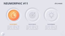 Slide 11 of Neumorphic diagram with light background for engaging presentations