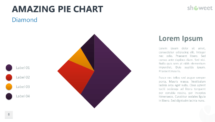 Amazing Pie Chart for PowerPoint - Diamond