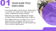Corpo - Business Template for PowerPoint - Purple (Title and Content Slide w/ Picture Placeholder)