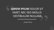 Quote Template for PowerPoint - Gray Background