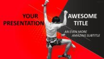 Sports - Climbing PowerPoint Template