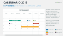 Calendario 2019 PowerPoint - SEPTIEMBRE