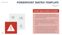 Free Matrix for PowerPoint - Focus 4