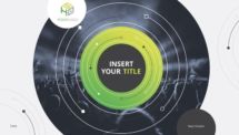 Vinyl - Creative PowerPoint Template - Green - Slide 1