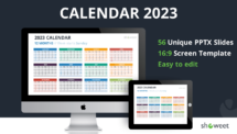 2023 Calendar for PowerPoint and Google Slides