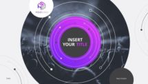 Vinyl - Creative PowerPoint Template - Purple - Slide 1