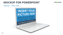 Mockup templates for PowerPoint - Laptop