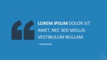 Quote Template for PowerPoint - Blue Background
