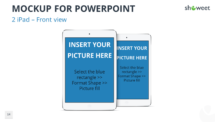 Mockup templates for PowerPoint - 2 iPad
