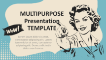 Diapositive 01 - Modèle Pub Rétro pour PowerPoint et Google Slides