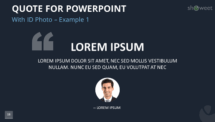 Quote Template for PowerPoint - with Author Photo