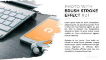 Mockup Layout #21 - Brush Stroke Effect for PowerPoint