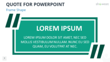 Quote Template for PowerPoint - Frame